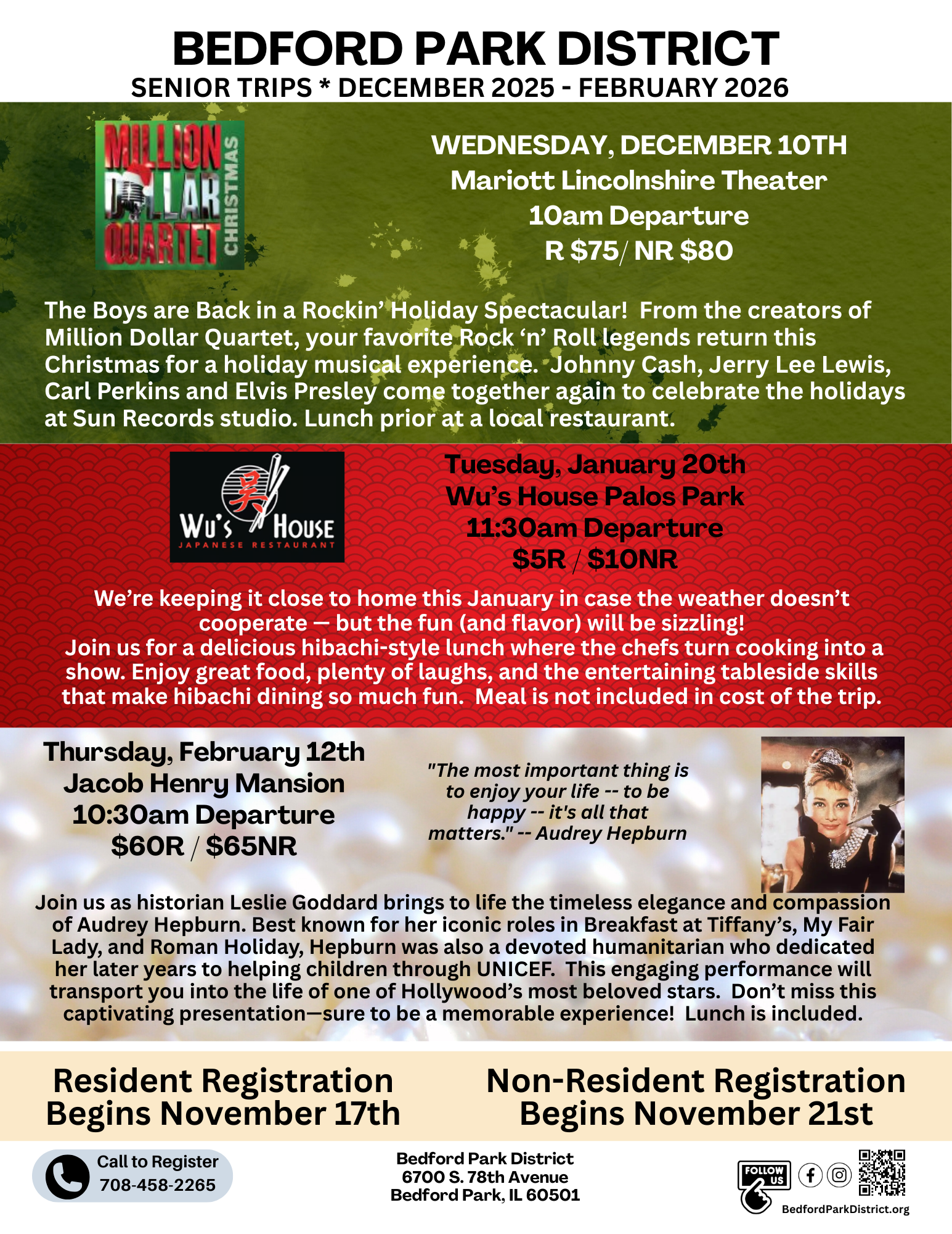 Senior Trips Winter 2025